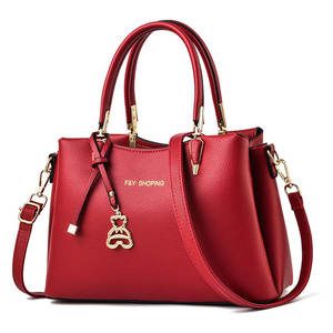 Sacs à main pour femmes, mode, fabrication OEM, vente en gros, sacs à main en cuir, cuir PU avec doublure en toile et décoration brodée - Product Image 1