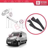 BSP1230 Moulure de pare-brise, bande de garniture de calandre, support gauche/droit pour Master MK3 NV400 Interstar Movano B 668100009R 668110012R