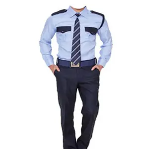 Uniforme de garde de sécurité 180 gsm polos avec broderie personnalisée logo taille conception couleur meilleure qualité tissu vêtements de travail
