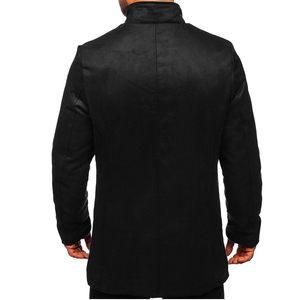 เสื้อโค้ทแฟชั่นสำหรับผู้ชาย-เสื้อกันหนาวอบอุ่นและสง่างามสำหรับผู้ชายแจ็คเก็ตหนาและนุ่มพร้อมปกคอพับ/ระบายอากาศได้ - Product Image 2