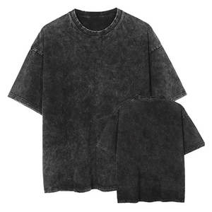 Camiseta de manga corta con cuello redondo para hombre, camiseta con lavado ácido, precio al por mayor, camiseta con lavado ácido para hombre - Product Image 1