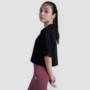 เสื้อยืด Glisten สีดำ ผ้าเจอร์ซีย์คอตตอน 100% - Product Image 3