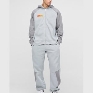 ชุดวอร์มแบบมีฮู้ด OEM/ODM ระบายอากาศ ซับเหงื่อ สีพื้น ตัดต่อสี ซิป  รับสกรีนโลโก้ ทรงปกติ ใส่สบาย สำหรับฤดูหนาว - Product Image 6