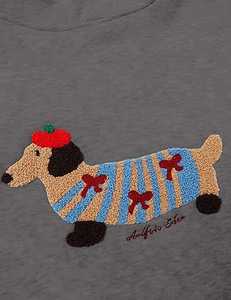 Sweat à capuche pour homme en polaire Spandex/Polyester de haute qualité, doublure dessin animé, streetwear printemps, impression en relief sur denim épais - Product Image 3