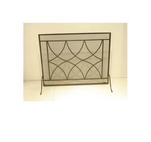Pantalla de chimenea de hierro de un solo panel para uso decorativo en interiores y exteriores - Product Image 2