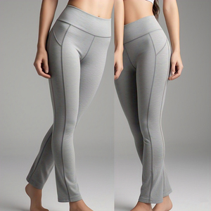 Entraînement Fitness Compression Flare Leggings femmes haute qualité athlétique Yoga pantalon évasé femmes Compression formateur Flare Legging - Product Image 5