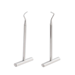 Élévateurs de racines Pott (gauche) en acier inoxydable réutilisables, manuels, certifiés CE - Product Image 1