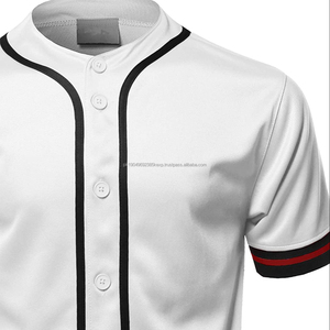 OEM Short Sleeve Baseball Jerseys T-<b>Shirt</b> Cheap Polyester Softball Uniforms Embroidery Button-Down Crew Neck <b>Printed</b> Sportswear - Product Image 1