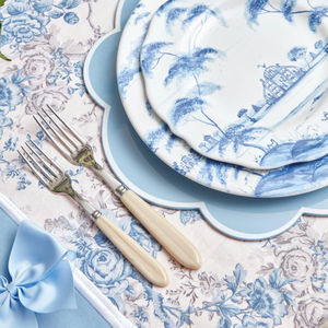 Ensemble de 5 couverts en acier inoxydable, vaisselle polie en miroir, ustensiles de cuisine avec poignée en os - Product Image 6