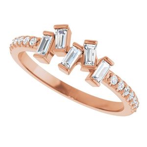 Scattered Baguette <b>Diamond</b> <b>Ring</b> - Product Image 5