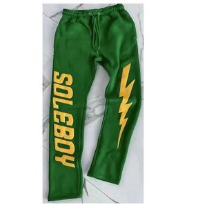 Pantalones de chándal de lona personalizables Ropa activa cómoda Fitness Street Style Jogger con diseños personalizados Bordado Cintura media - Product Image 3