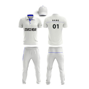 Uniforme de Cricket Personalizado de Alta Calidad, 100% Poliéster, para Hombre Adulto, con Camiseta de Manga Corta y Pantalón - Product Image 6