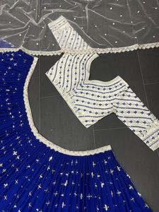 ออกแบบพิเศษที่สวยที่สุดงานแต่งงานหมั้นพรรคสวมพิมพ์ดิจิตอลกำไล Lehenga Choli กับ Georgette Dupatta - Product Image 4