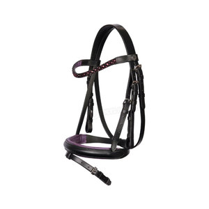 Bride de cheval en cuir véritable de haute qualité avec rembourrage doux pour les sports équestres. - Product Image 3