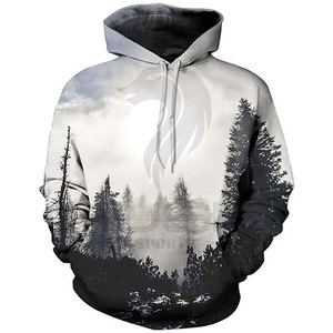 เสื้อสเวตเตอร์แบบสวมศีรษะของผู้ชายเสื้อมีฮู้ดแขนยาวผ้าโพลีเอสเตอร์พิมพ์ลาย3D ย้อมสีล้วนสำหรับฤดูหนาวสินค้าปี2023 - Product Image 5