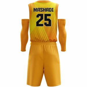 Ensembles d'uniformes de basket-ball sur mesure, respirants, grandes tailles, vente en gros, impression par transfert thermique, designs personnalisés, séchage rapide - Product Image 6