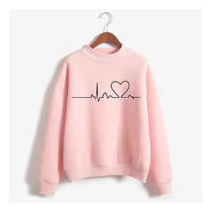 Sudadera de invierno de lana cómoda y cómoda para mujer, sudadera informal cálida para uso diario, OEM personalizado con estilo a la moda - Product Image 6