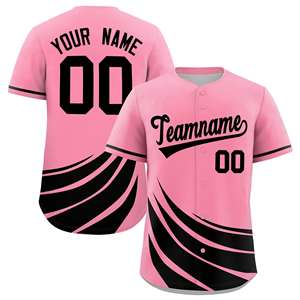 Ensemble d'uniformes de baseball professionnel personnalisés Maillot respirant avec logo personnalisé Chemise de baseball à boutons et sublimation couleur - Product Image 6