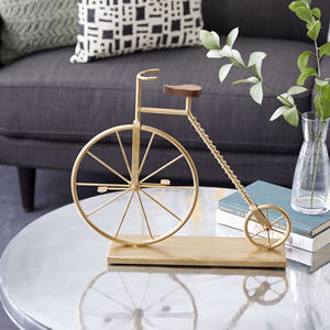 Escultura de bicicleta de mesa para decoración del hogar Escultura de mesa de bicicleta de metal para sala de estar y decoración de oficina Best Seller - Product Image 6