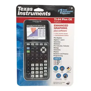 Stok terbaru kedatangan Texas Instruments TI-84 Plus CE warna grafik kalkulator | Hitam 7.5 dari penjual Top