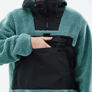 Veste de ski grande taille personnalisable pour hommes imperméable à l'eau vêtements de neige d'hiver coupe-vent fermeture à glissière taille XL-OEM vêtements de ski - Product Image 6