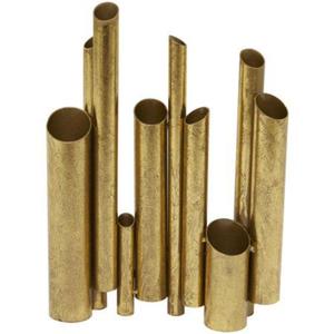 Juego de jarrones de metal Premium de estilo clásico para detalles interiores sofisticados con acabado pulido dorado de diferentes tamaños - Product Image 1