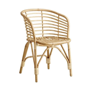 Chaise de cuisine en osier d'inspiration vintage avec rotin résistant aux intempéries pour sièges de jardin - Product Image 3
