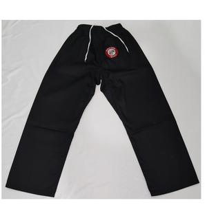 8oz Unisex ligero algodón polivinílico Karate Gi negro arte marcial uniforme blanco pantalón cinturón OEM disponible frente fábrica descuento - Product Image 5
