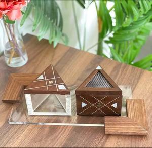 Quemador de incienso con incrustaciones de madera de gran venta, juego completo de quemador Bakhoor con caja a un precio muy barato, listo para enviar, fabricado en Mubkhara por GGO - Product Image 1