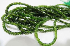 Cuentas Facetadas de Turmalina Verde Natural de Alta Calidad, Tamaño 3-4 mm, Hilo de 16 Pulgadas de Largo, para la Elaboración de Joyas - Product Image 3