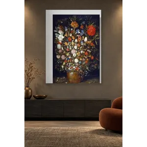 Fida Brueghel Bouquet de fleurs dans un seau en bois, impression sur toile - Product Image 5