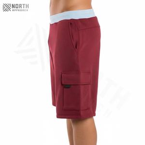 Shorts cargo décontractés pour hommes en coton d'été Motif uni Multi-poches Streetwear 100% coton Pantalon court pour hommes Shorts d'été pour hommes - Product Image 1