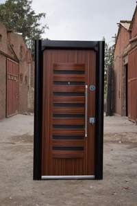 Luxury Anti-Theft PVC Coated Steel Door Modern <b>Interior</b> Security Door Wood Grain Finish Durable Water-Resistant Manual for - Product Image 5