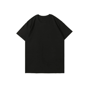 เสื้อยืดผู้ชายผ้าฝ้าย 100% ขายส่ง แบบเรียบ ไหล่ตก ทรงโอเวอร์ไซส์ ผ้าถัก ไม่ยับ ระบายอากาศได้ดี - Product Image 3