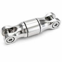 Connecteur pivotant pour chaîne d'ancre en acier inoxydable 316, poli haute brillance, antirouille, matériel d'amarrage pour navire, yacht, bateau de pêche