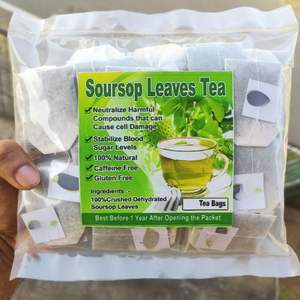 FEUILLE DE SOURSOP SÉCHÉE DU VIETNAM FEUILLE DE GRAVIOLA PRODUIT DE HAUTE QUALITÉ au VIET NAM Avec sac de 100g - Product Image 1