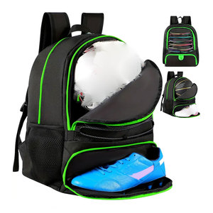 Jeunesse unisexe décontracté Logo Polyester sport sac à dos doublure en coton-séchage rapide léger doux sac de voyage pour Football Gym - Product Image 3