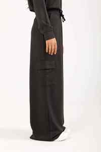 Pantalones Deportivos de Mujer, Cintura Media, Elástica, Ajuste Holgado, Térmicos, de Algodón, Pierna Ancha, Invierno, Casuales, Transpirables, Resistentes al Viento - Product Image 6