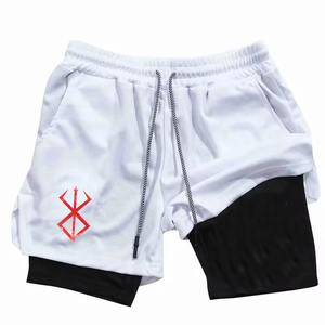 กางเกงขาสั้นตาข่ายพิมพ์ลายสำหรับออกกำลังกายฟิตเนส2025สำหรับผู้ชาย - Product Image 4