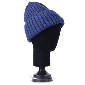 Nuevo invierno cálido 2024 sombrero gorras patrón de punto Casual Beanie sombreros para hombres Color sólido Beanie gorras - Product Image 6