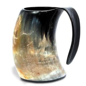 Tasse à boire en corne naturelle tasses à bétail faites à la main personnalisation logo disponible tasses en corne de buffle naturelle - Product Image 2