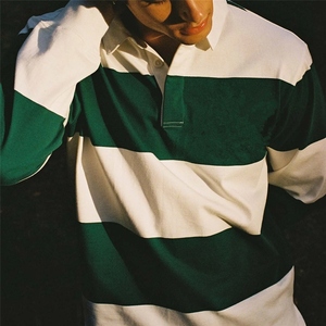 เสื้อรักบี้ระบายอากาศได้ดีมีลายสำหรับงานหนักพร้อมไหล่เสริมความชื้นมีหางยาวเพื่อความสบาย - Product Image 5