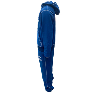 Survêtement de sport pour hommes XXL personnalisé, ensemble de jogging décontracté streetwear, sweat-shirt à capuche uni avec logo brodé et imprimé de points contrastés - Product Image 3