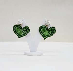 Compra Pendientes de Alta Calidad PARA EL Día de San Patricio para Mujeres y Niñas, Pendientes Colgantes de Gota de Trébol Irlandés Acrílico GreenFour Leaf Clover - Product Image 1