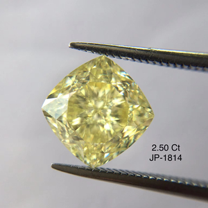 เบาะสีเหลืองสวยงามแฟนซีตัดเพชรสวยงาม2.50กะรัต VS1ใสได้รับการรับรองจาก Gia เพชรธรรมชาติที่ผ่านการรับรองจากอินเดียสำหรับการใช้เป็นเครื่องประดับ - Product Image 1