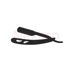 Or pivotant spécial noir pliant hommes rasage rasoir droit en acier inoxydable barbier rasoir porte-lame outils de rasage PL MH-5-23 - Product Image 6