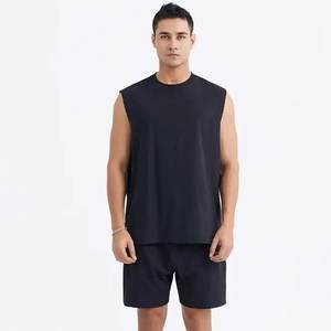 เสื้อกล้ามออกกำลังกายผู้ชาย ทรงเข้ารูป ผ้าสแปนเด็กซ์ ออกแบบเองได้ - Product Image 2