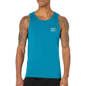 Haute demande grande taille hommes débardeurs personnalisé respirant sportif col rond Fitness porter des maillots coton mélangé débardeurs sur la meilleure vente - Product Image 1