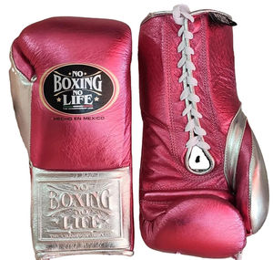 Gants de boxe blancs gagnants en or Gants de boxe en cuir véritable à lacets Conception de logo personnalisé Vente en gros Prix raisonnable Gant en peau de vache - Product Image 4
