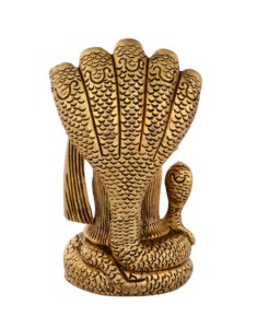 SHUBHAM Brass Lord Shiva Face Head con Sheshnaag Murti | Maha Shivratri Idol para Pooja God Sculpture, 4 pulgadas, 540 GM - Product Image 5